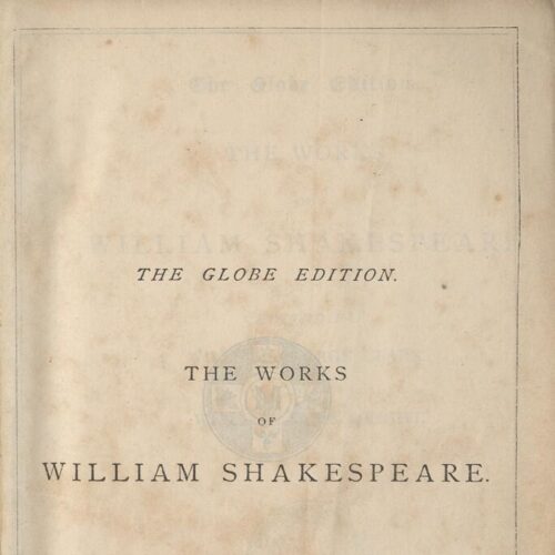 18 x 12 cm; 2 s.p. + VIII p. + 1075 p. + 7 s.p., l. 1 handwritten note in Gothic writing in black ink on verso, p. [I] half-t